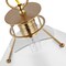 Nuvo Outpost 1-Light Small Pendant Matte White with Burnished Brass 60/7522 - alternate 3
